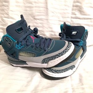 Nike Air Jordan Space Blue Fusion Pink Wolf Gray